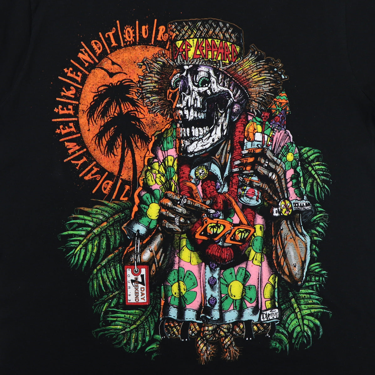 1993 Def Leppard How I Spent My Summer Tour Shirt