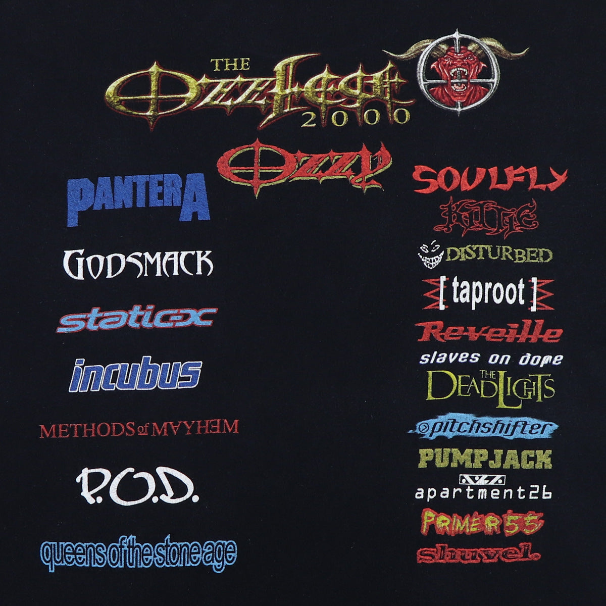 2000 Ozzy Osbourne Ozzfest Concert Shirt