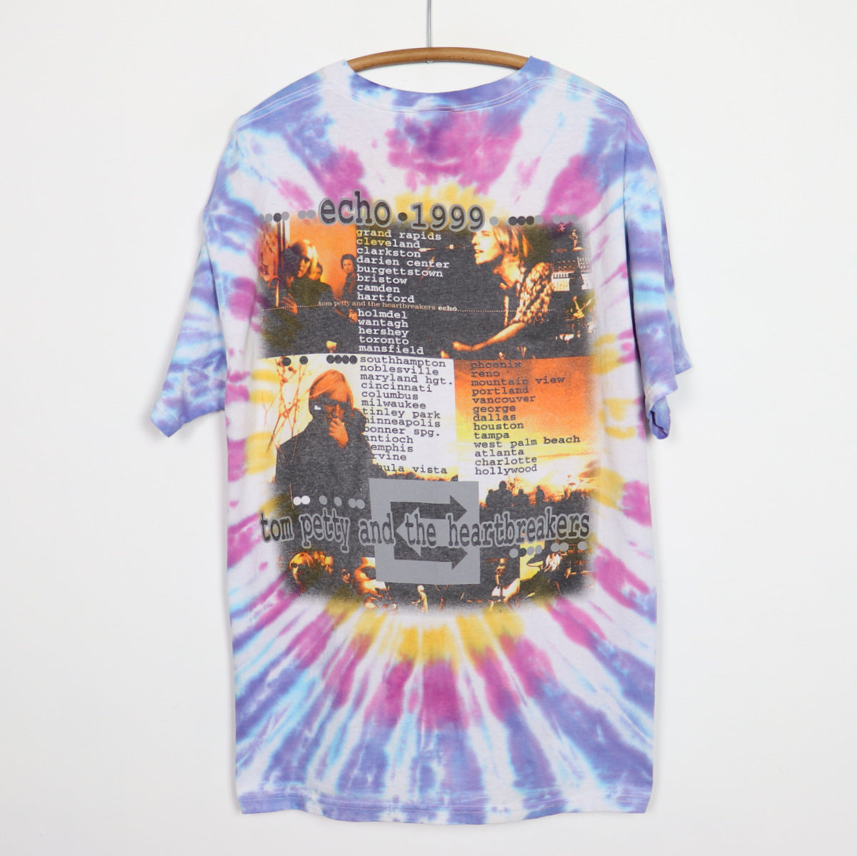 1999 Tom Petty & The Heartbreakers Echo Tie Dye Tour Shirt