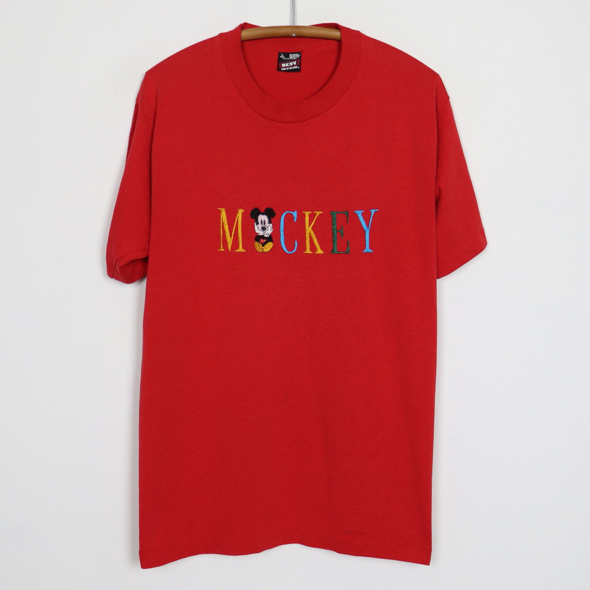 1990s Mickey Mouse Embroidered Shirt