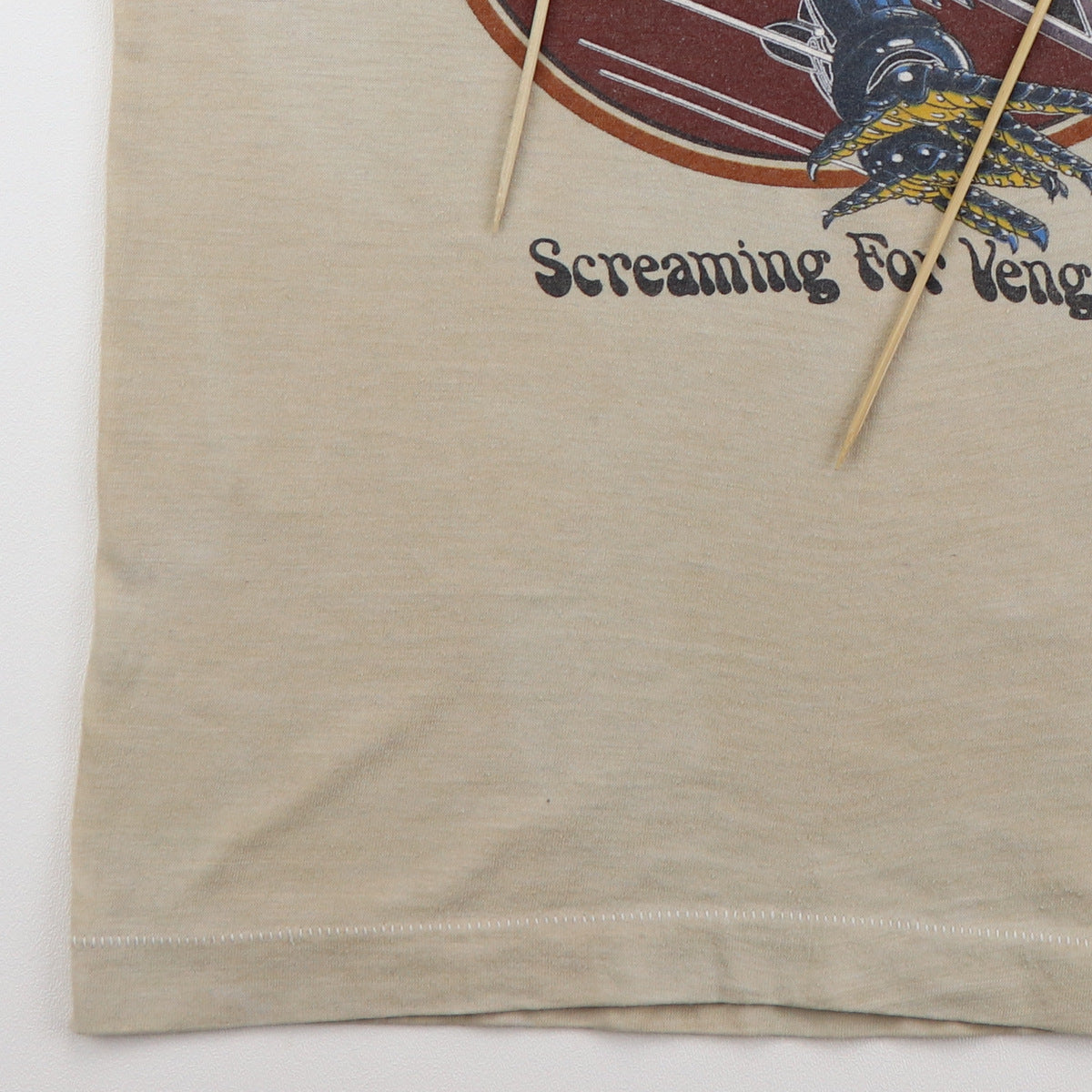 1982 Judas Priest Screaming For Vengeance Camo Sleeve Tour Shirt