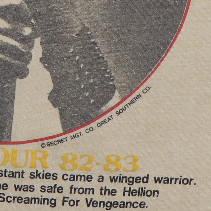 1982 Judas Priest Screaming For Vengeance Camo Sleeve Tour Shirt