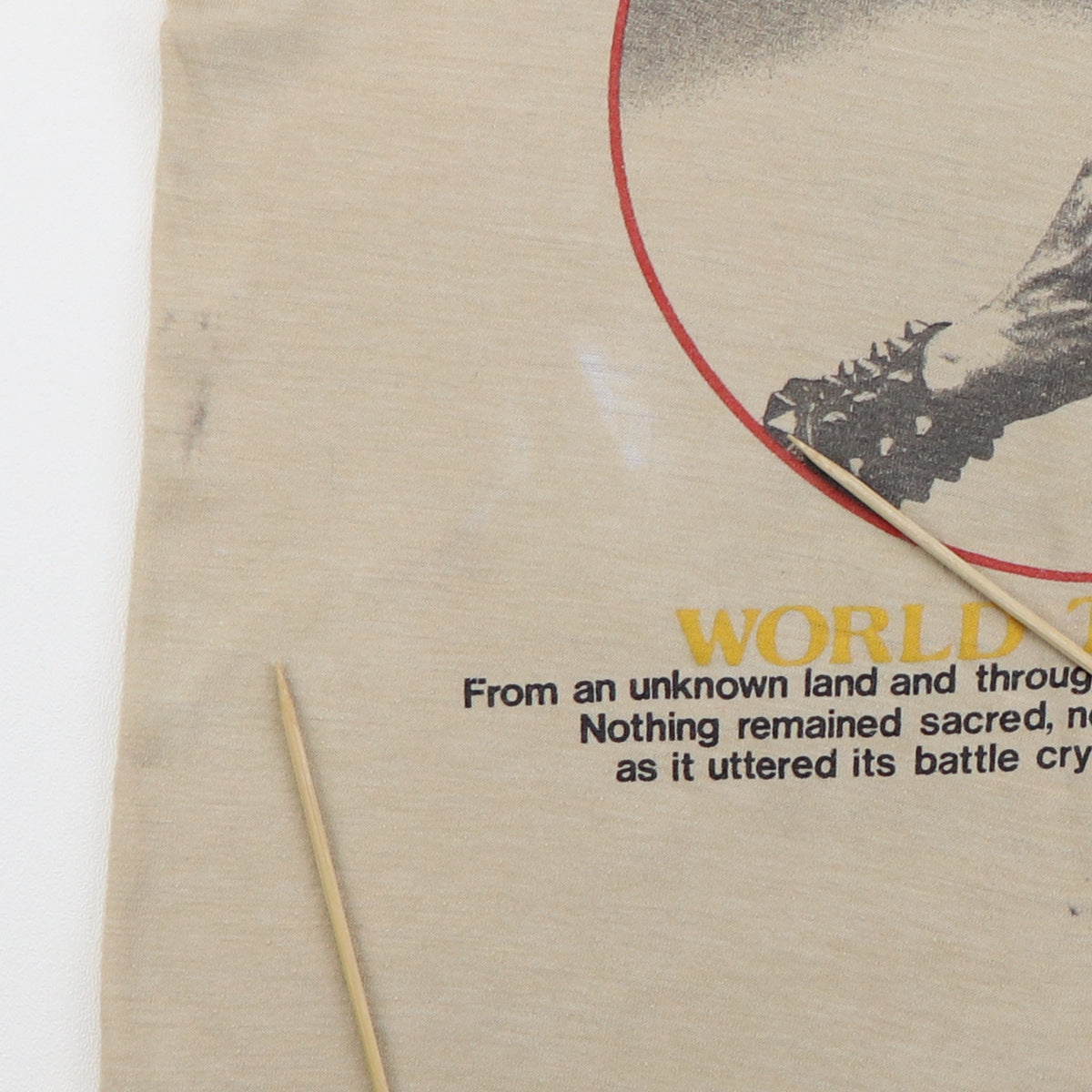 1982 Judas Priest Screaming For Vengeance Camo Sleeve Tour Shirt