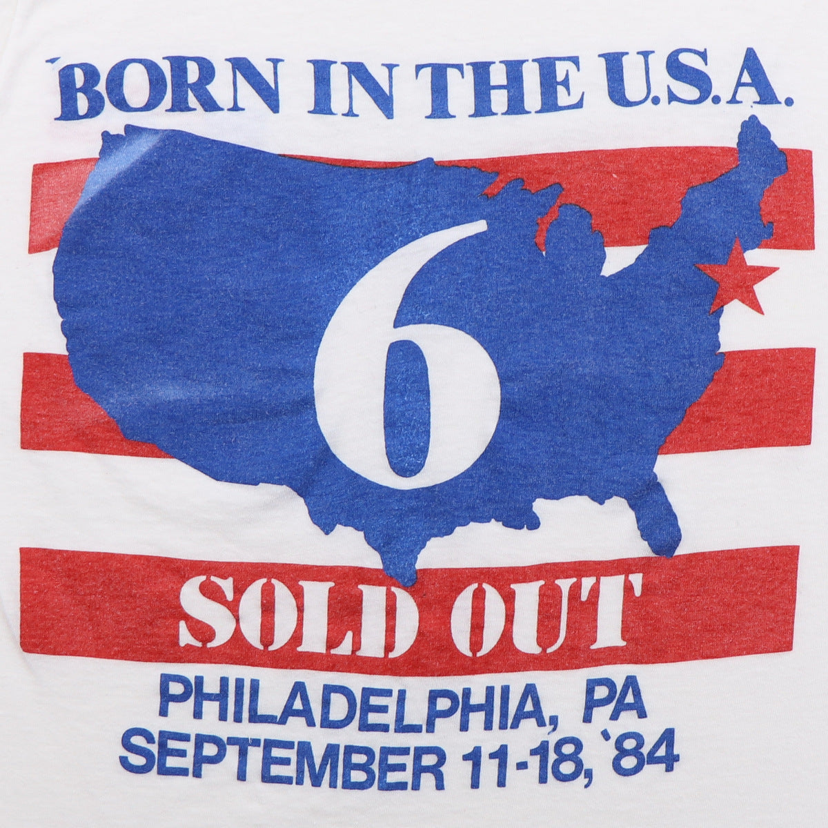 1984 Bruce Springsteen Born In The USA Tour Shirt