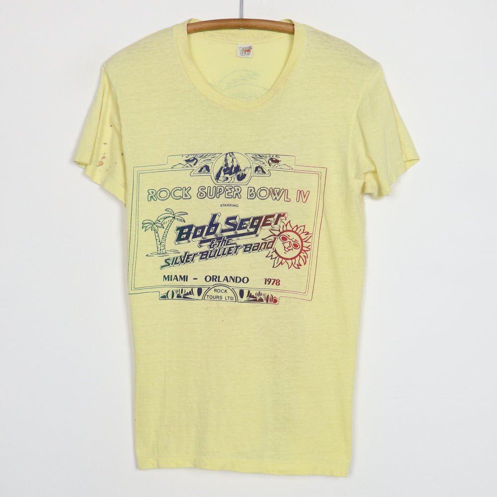 1978 Bob Seger Rock N Roll Super Bowl Shirt