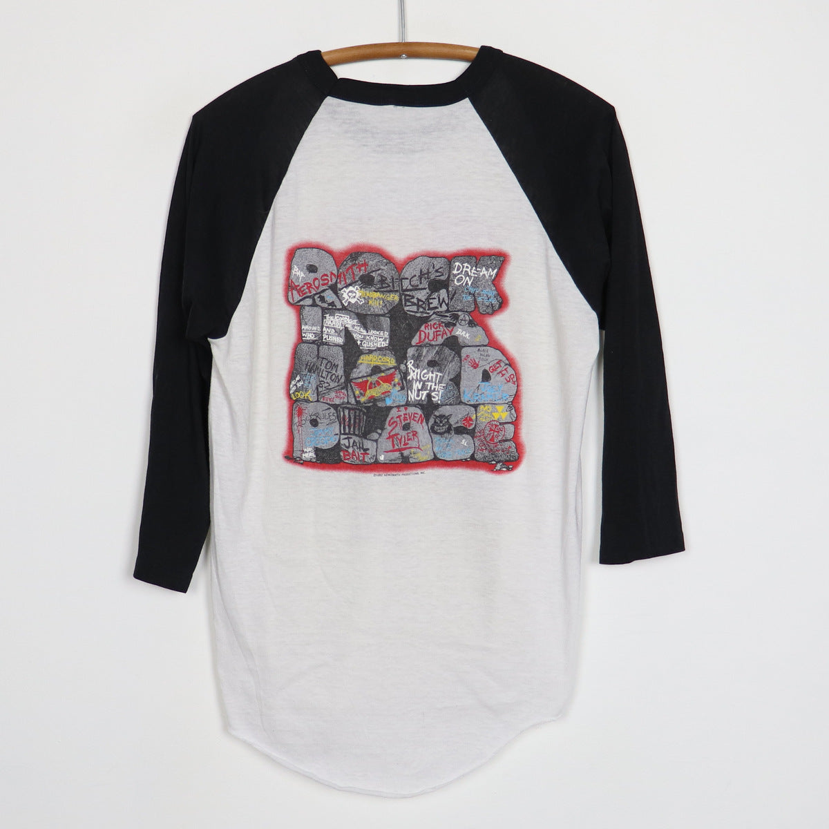 1982 Aerosmith Rock In A Hard Place Jersey Shirt