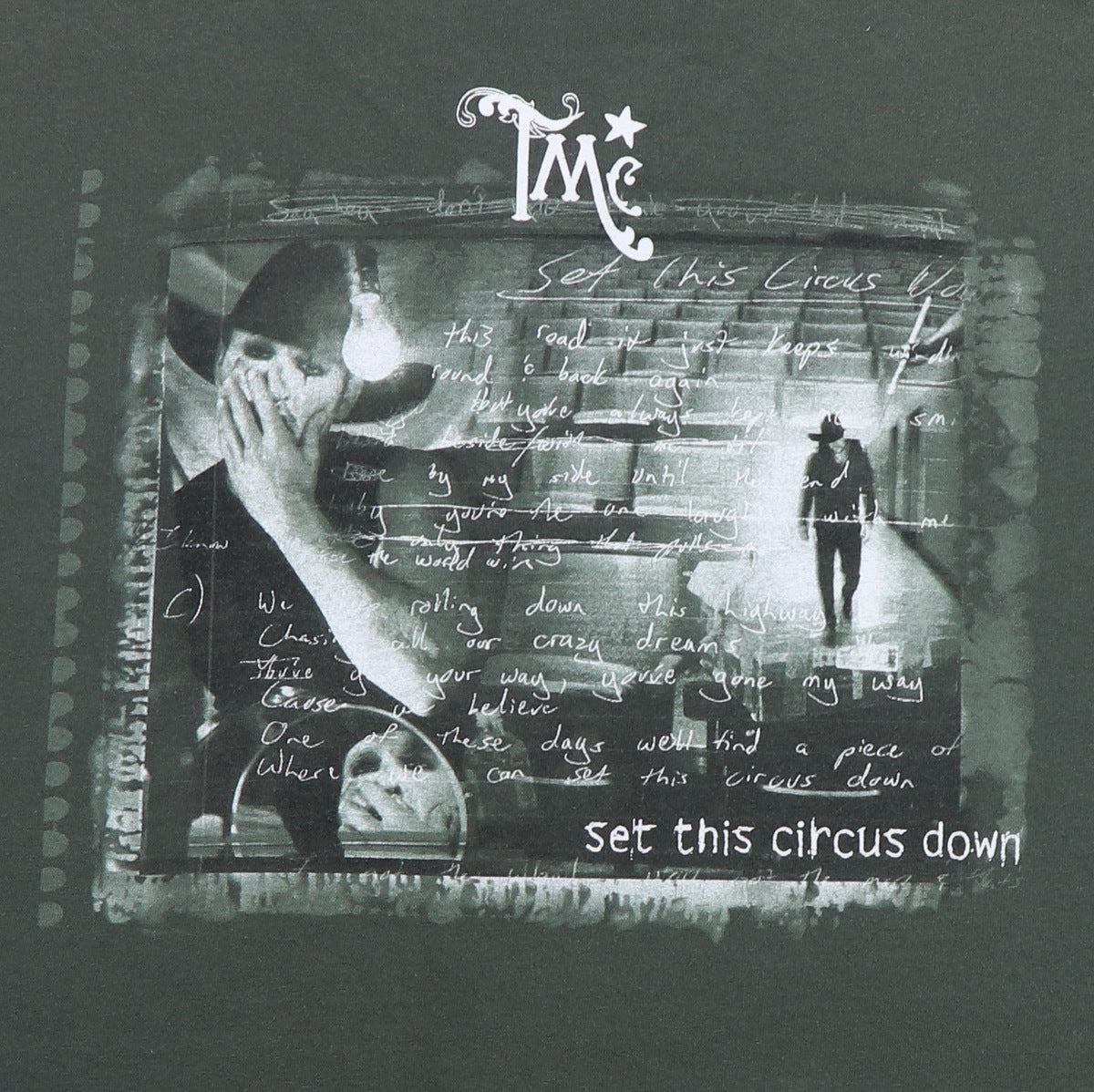 2001 Tim McGraw Set This Circus Down Tour Shirt