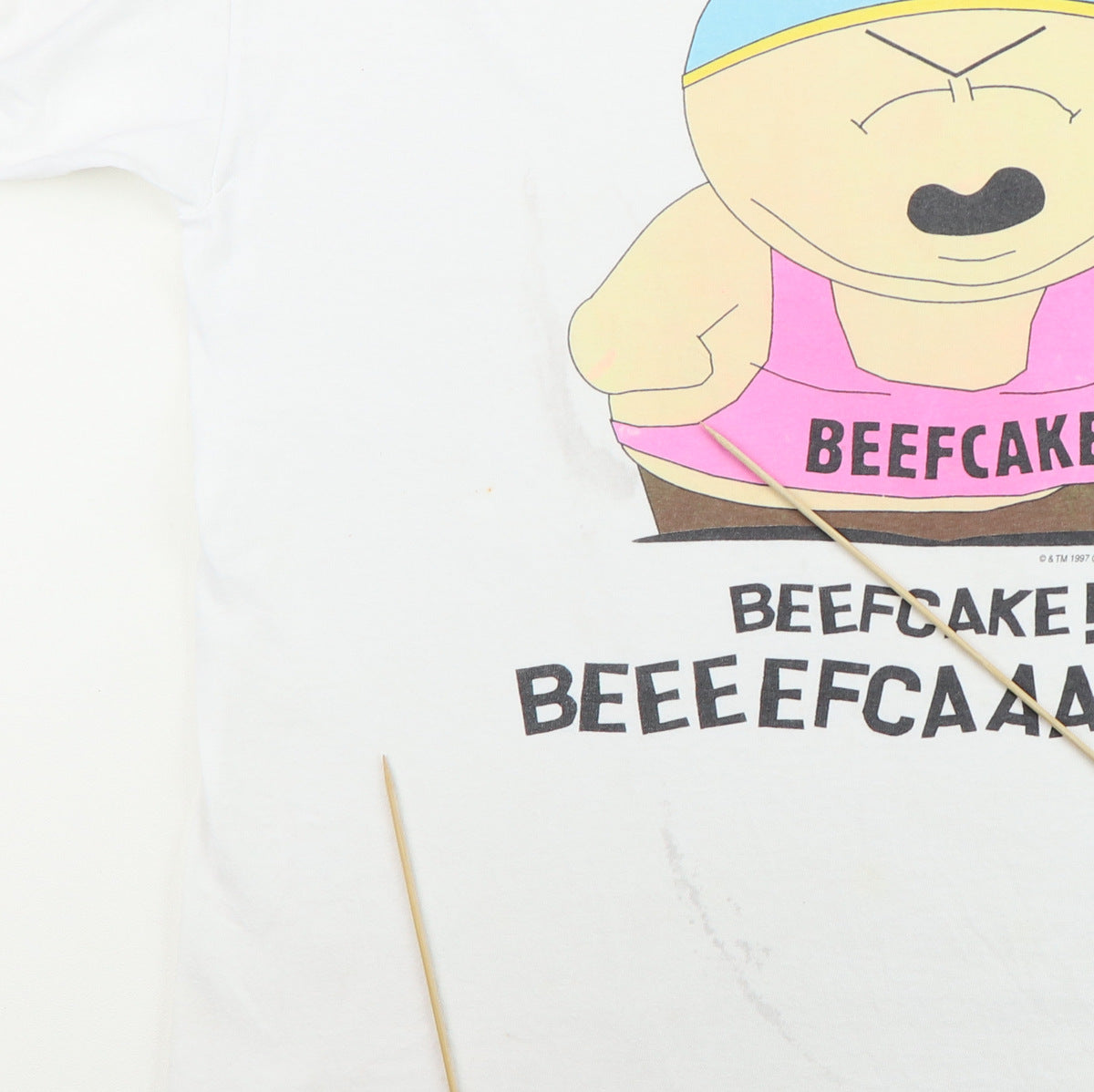 1997 South Park Eric Cartman Beefcake Shirt