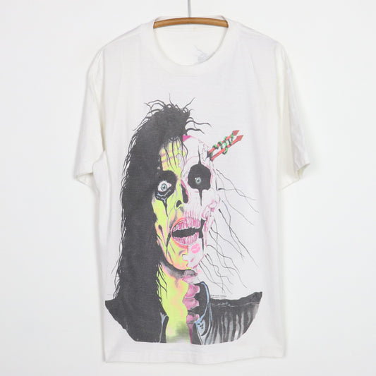 1989 Alice Cooper Trashed Big Print Shirt