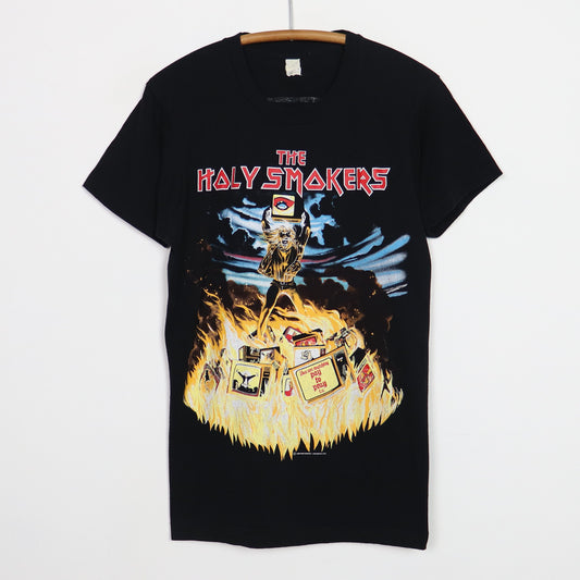 1990 Iron Maiden Holy Smokers Secret Show Shirt