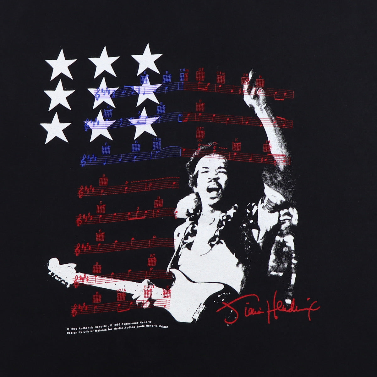 1995 Jimi Hendrix Electric Guitar Festival Seattle Shirt