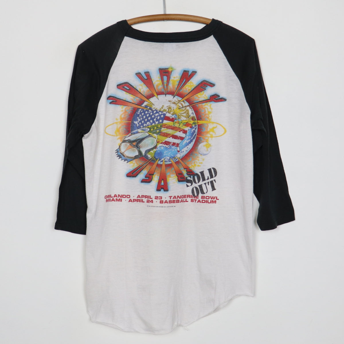 1983 Journey Florida Jam Tour Jersey Shirt
