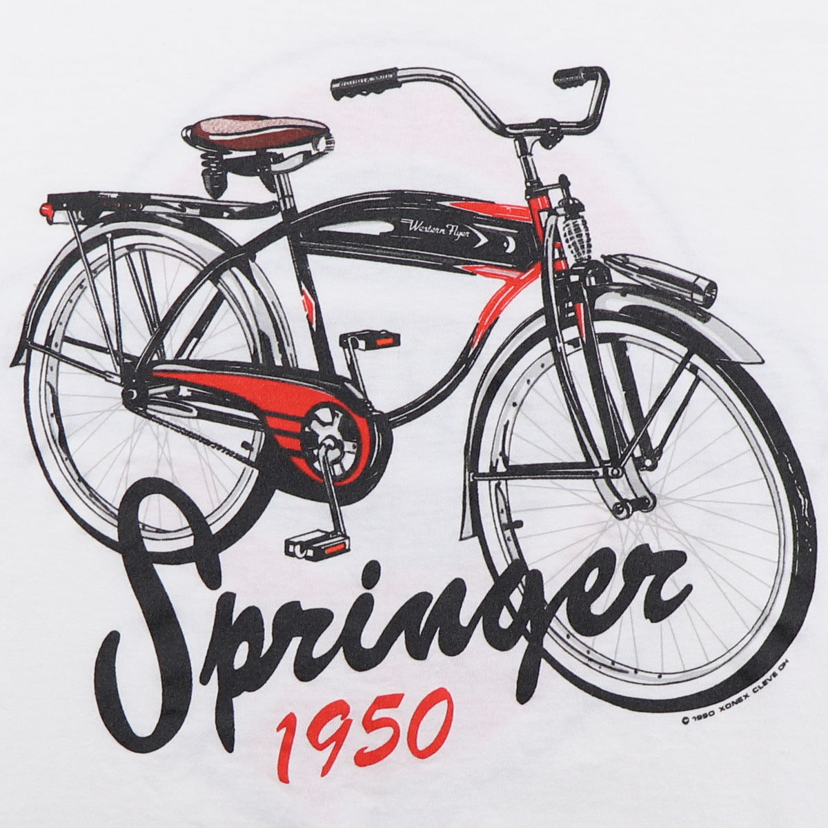 1990 Western Flyer 1950 Springer Bicycle Shirt