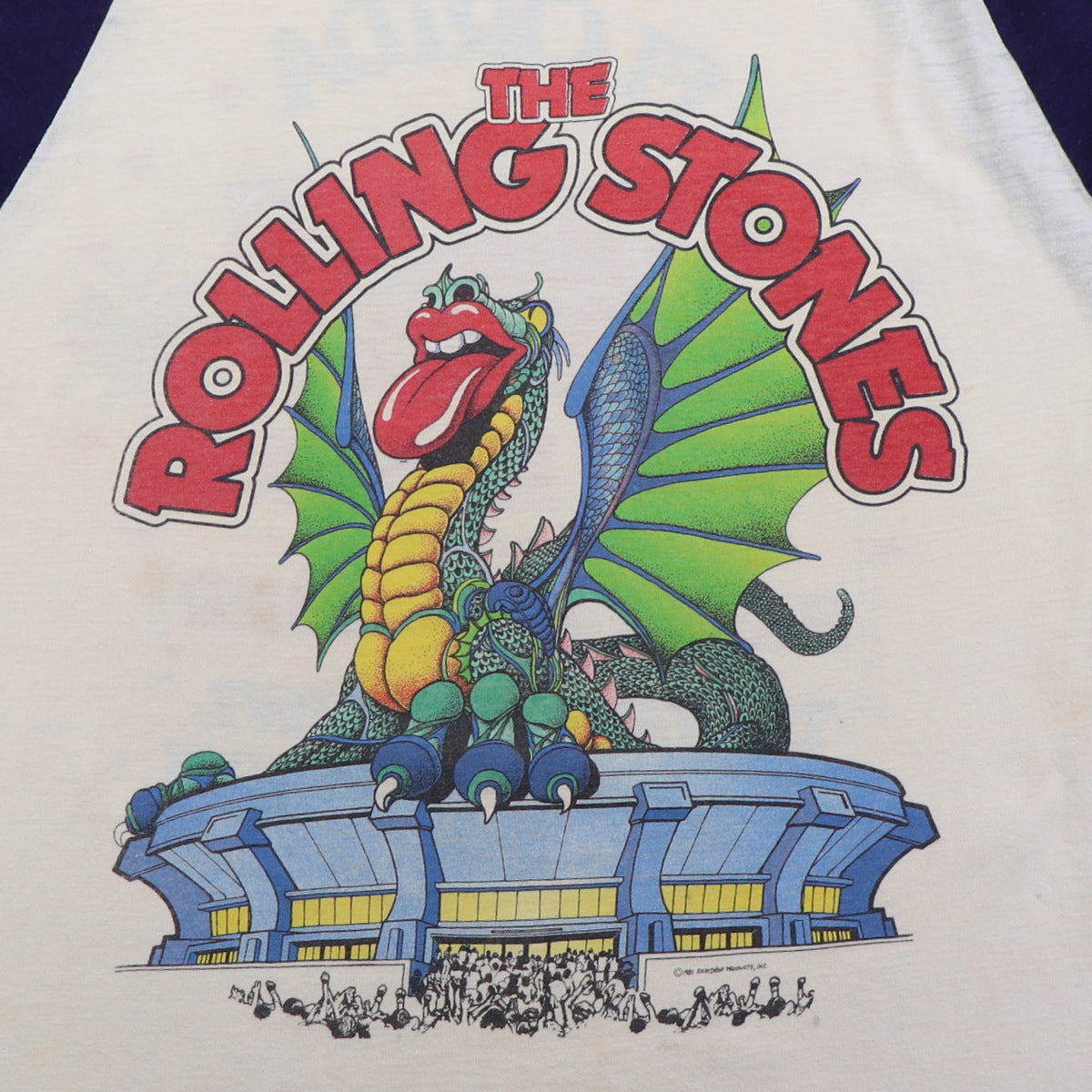 1981 Rolling Stones Van Halen Tour Jersey Shirt