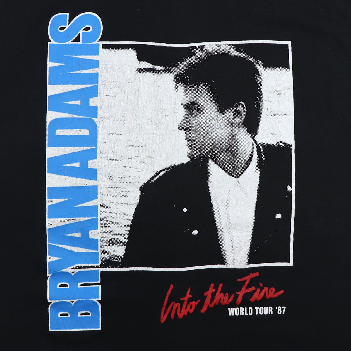 1987 Bryan Adams Into The Fire World Tour Shirt