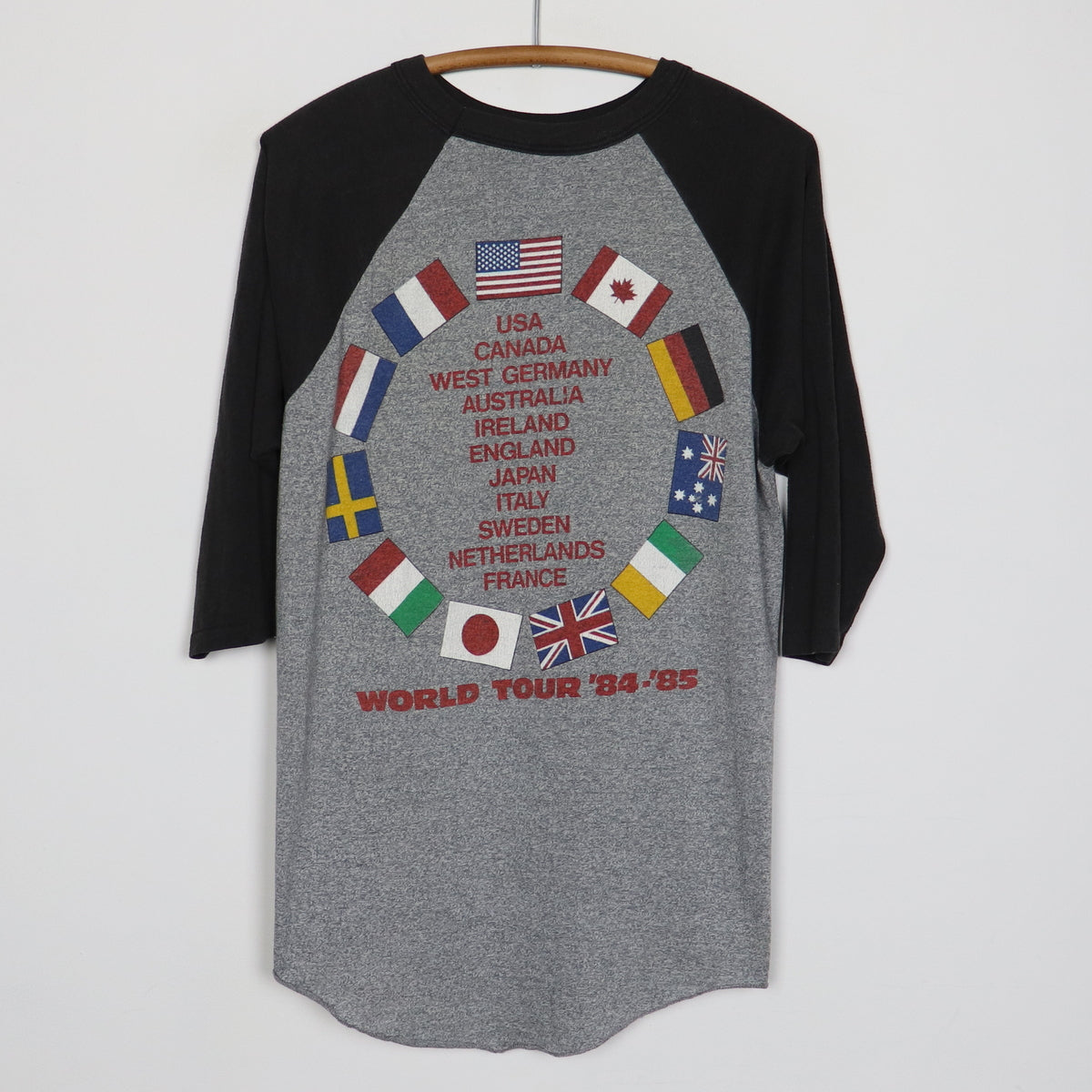 1984 Bruce Springsteen World Tour Jersey Shirt