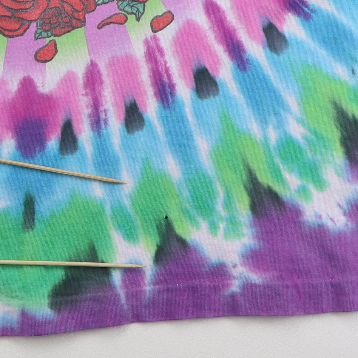 1993 Grateful Dead Boston Garden Liquid Blue Tie Dye Shirt