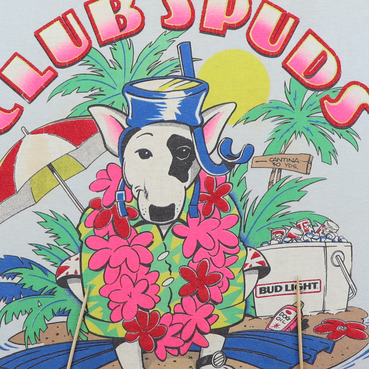 1986 Spuds MacKenzie Club Spuds Bud Light Shirt