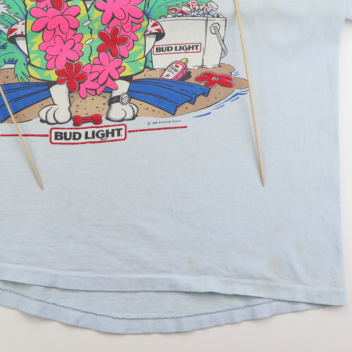 1986 Spuds MacKenzie Club Spuds Bud Light Shirt