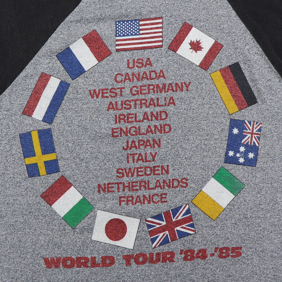 1984 Bruce Springsteen World Tour Jersey Shirt