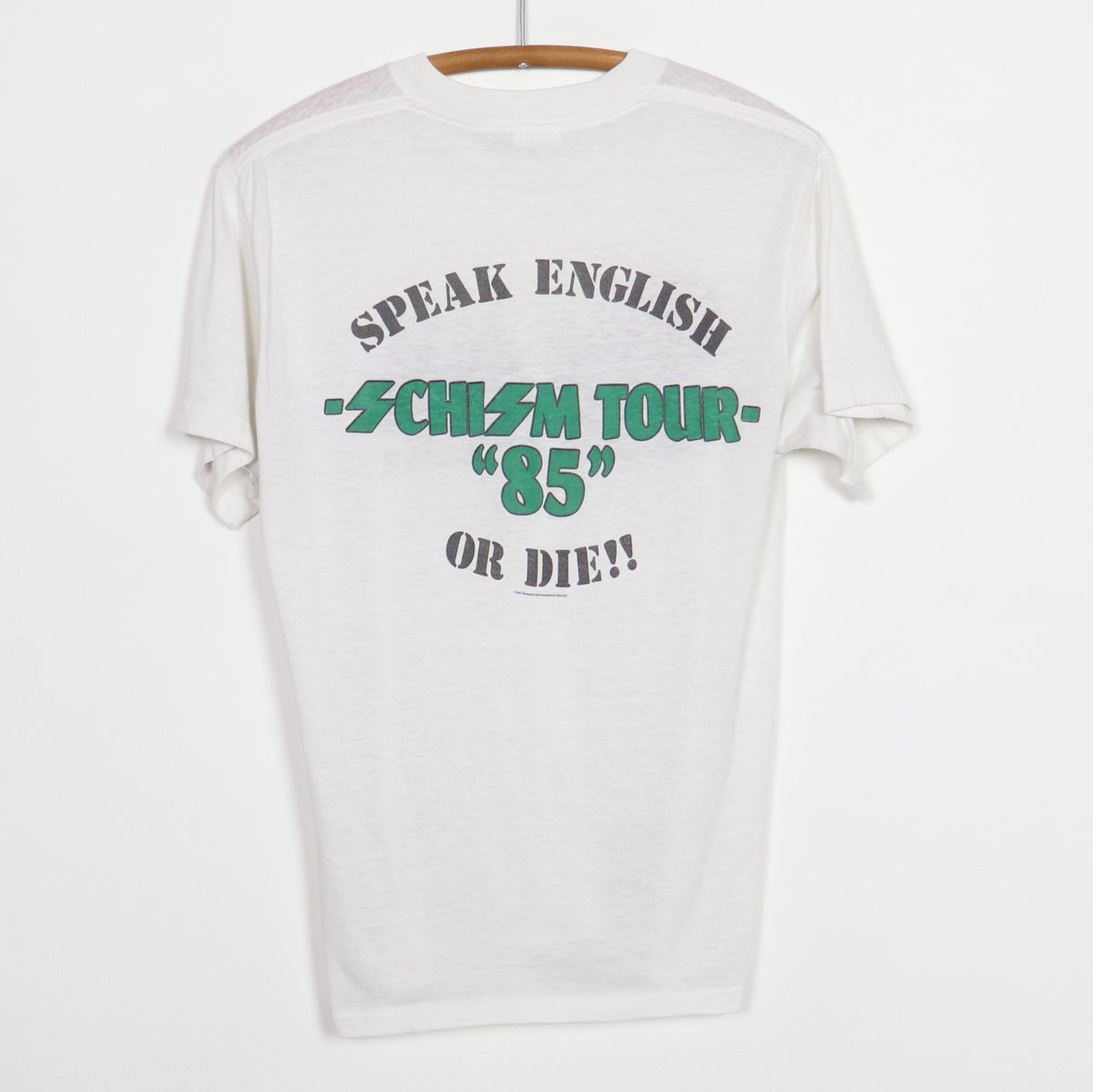 1987 Stormtroopers Of Death Schism Tour Shirt