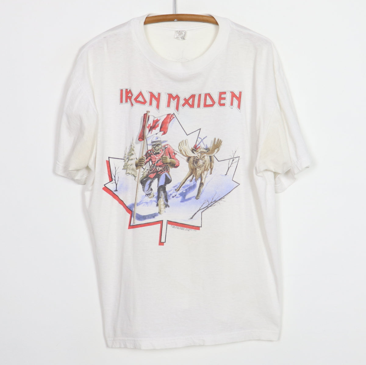 1984 Iron Maiden Canadian Slavery Tour Shirt | WyCo Vintage