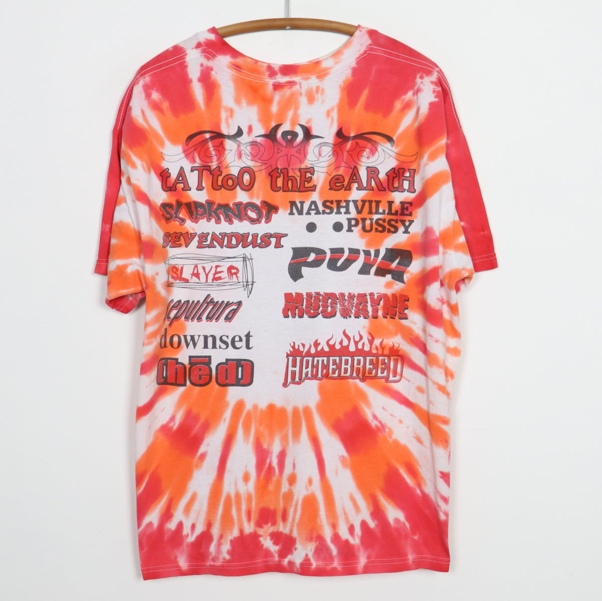 2000 Tattoo The Earth Slipknot Tie Dye Concert Shirt