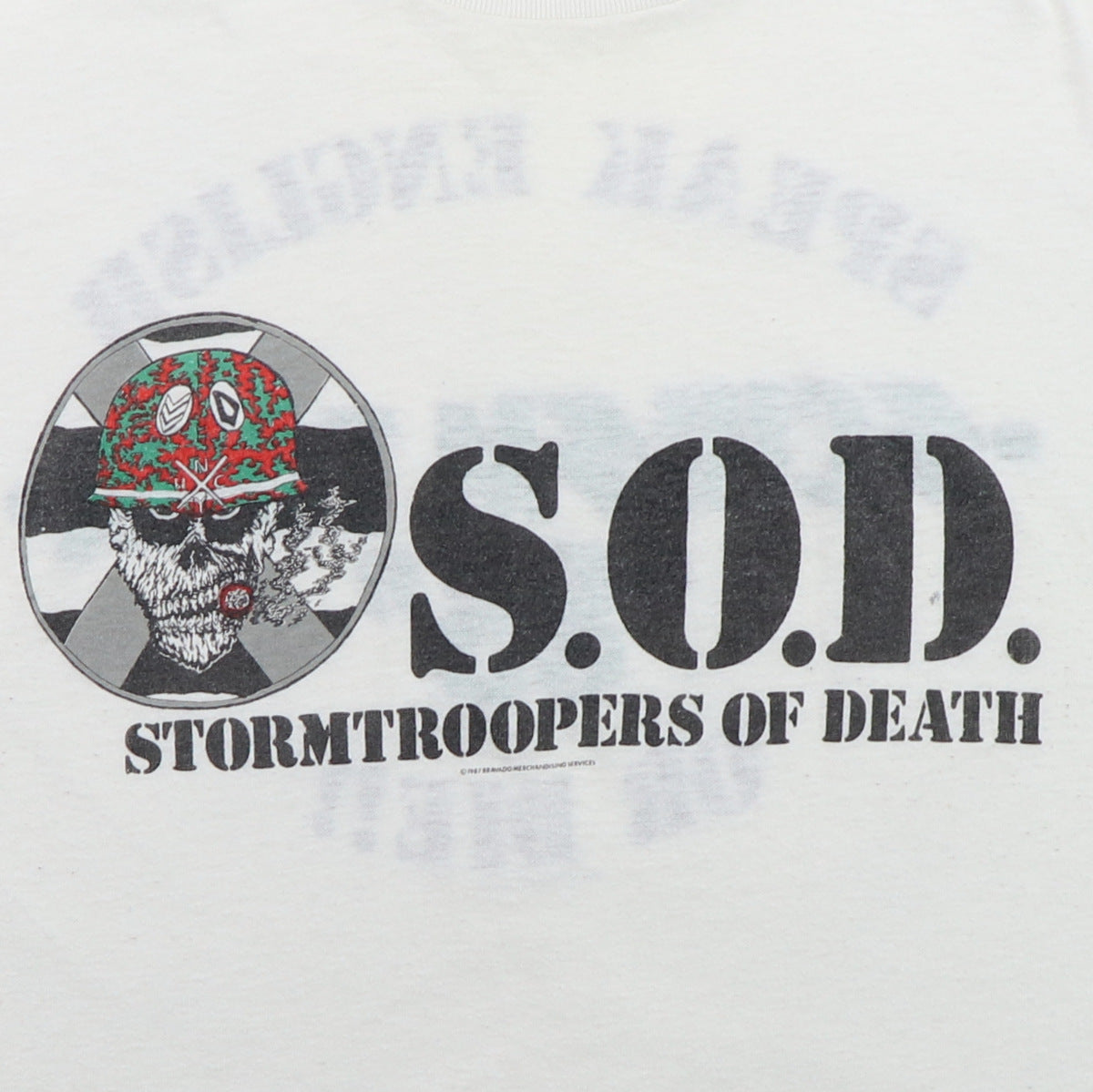 1987 Stormtroopers Of Death Schism Tour Shirt