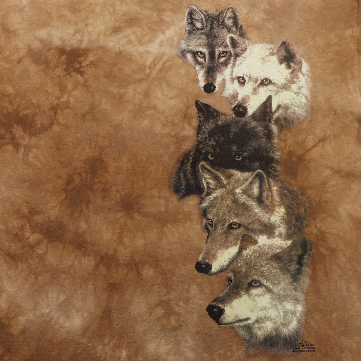 1999 Wolves The Mountain Tie Dye Shirt