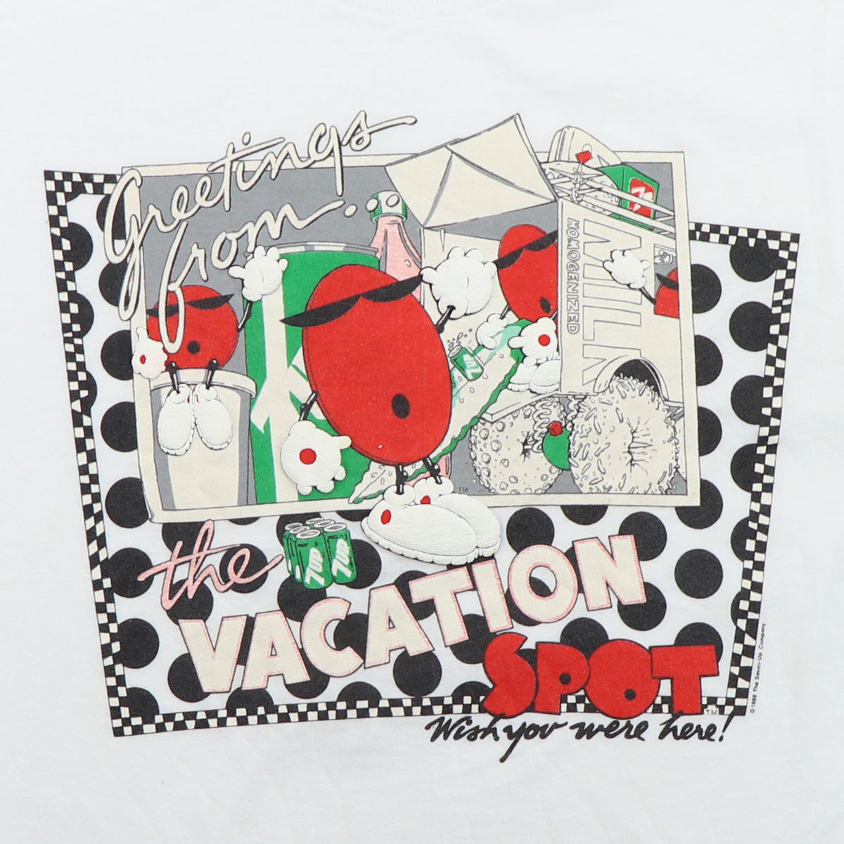 1988 7up The Vacation Spot Wish You Were Here Shirt