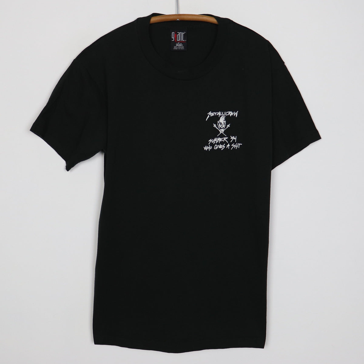 トップス LLICA SUMMER 1994 WHO GIVES A SHIT Vintage 1994 Metallica Summer Shit Tour T-Shirt – Mills