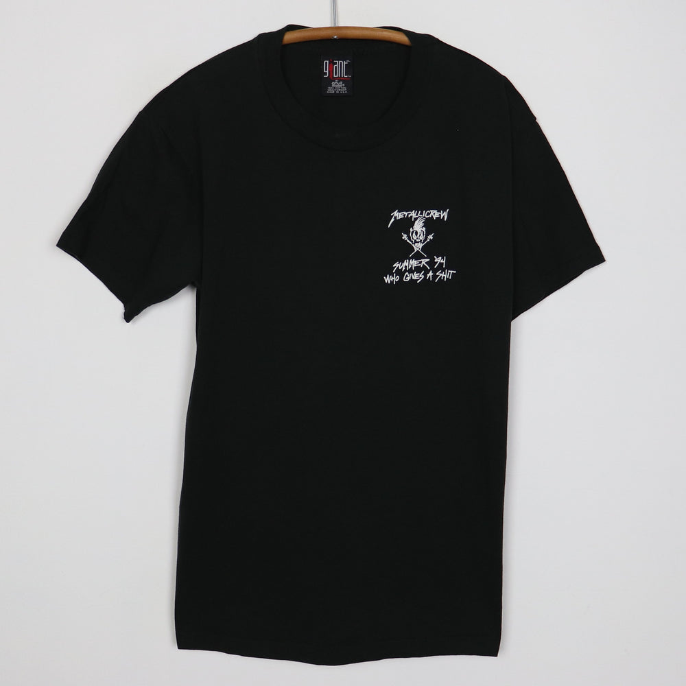 1994 Metallica Metallicrew Who Gives A Shit Crew Tour Shirt
