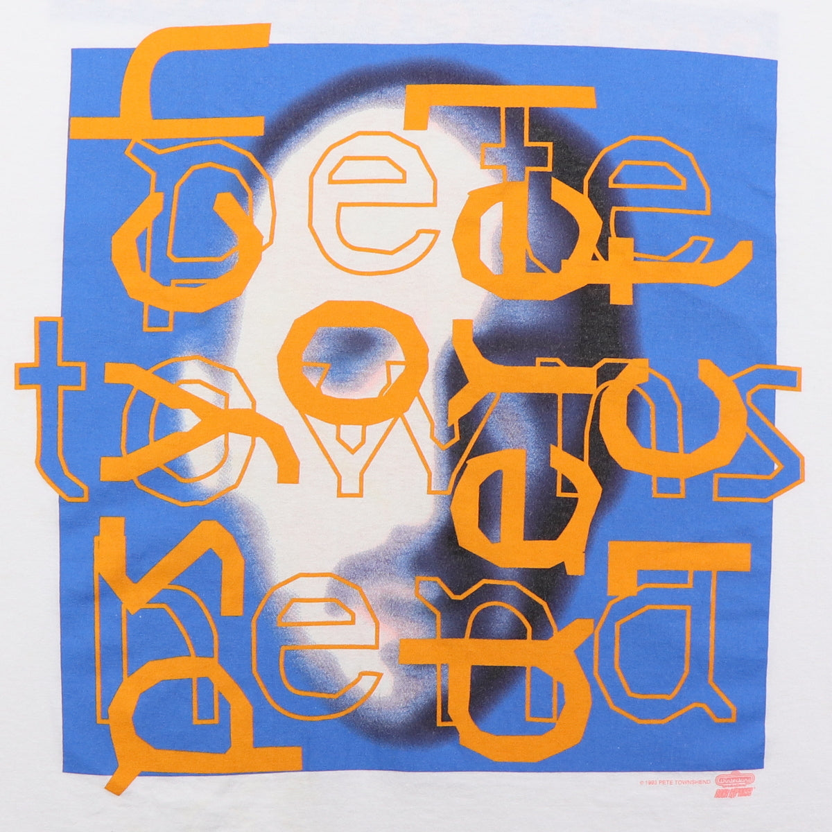 1993 Pete Townshend Psychoderelict Tommy Hilfiger Tour Shirt