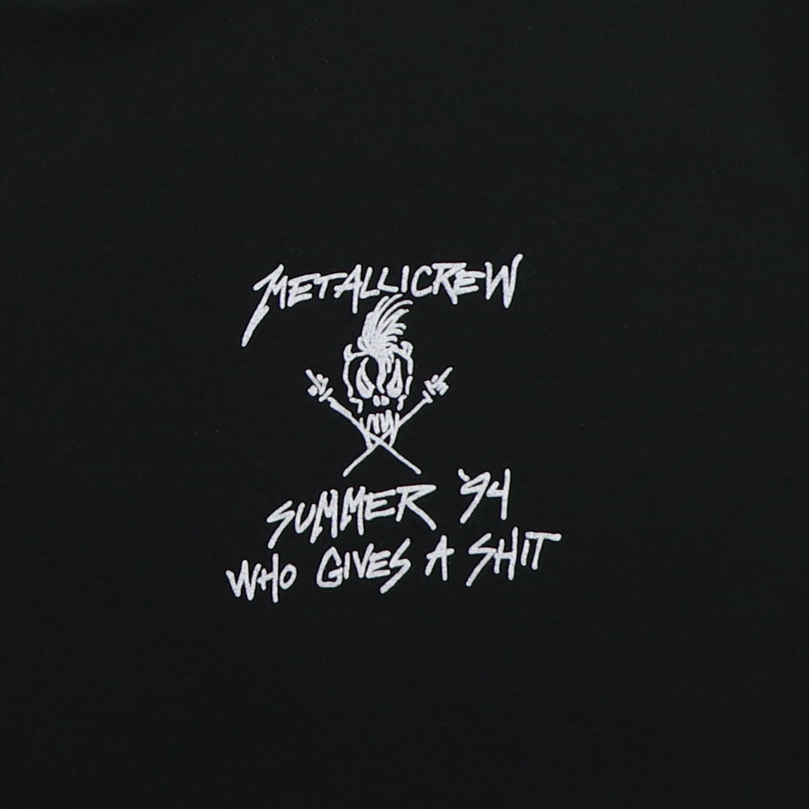1994 Metallica Metallicrew Who Gives A Shit Crew Tour Shirt