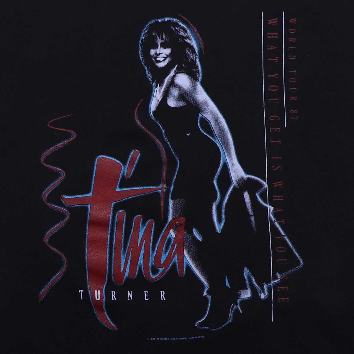 1987 Tina Turner What You Get Is What You See Tour Shirt
