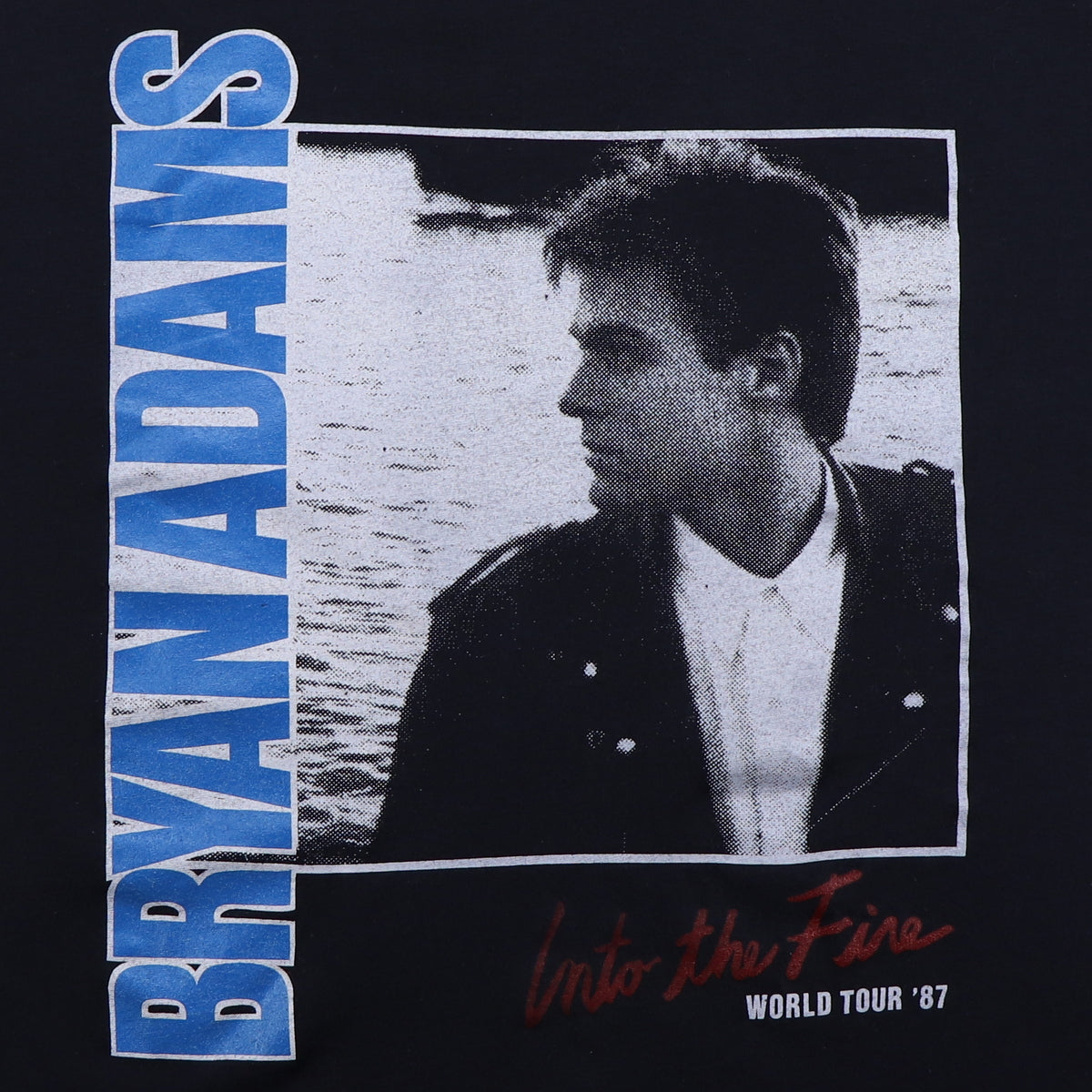 1987 Bryan Adams Into The Fire Tour Shirt