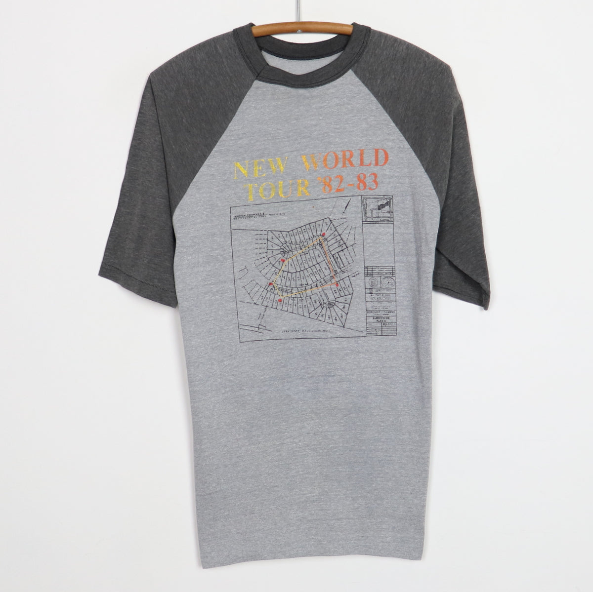 1982 Rush Signals New World Tour Jersey Shirt