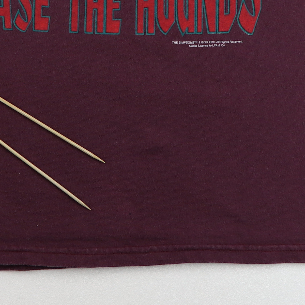 1999 The Simpsons C.M. Burns Release The Hounds Shirt