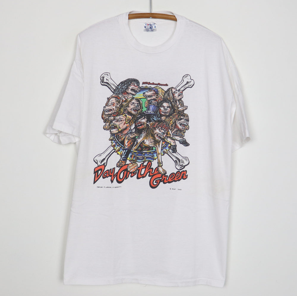 1992 Guns N Roses Metallica Day On The Green Concert Crew Shirt