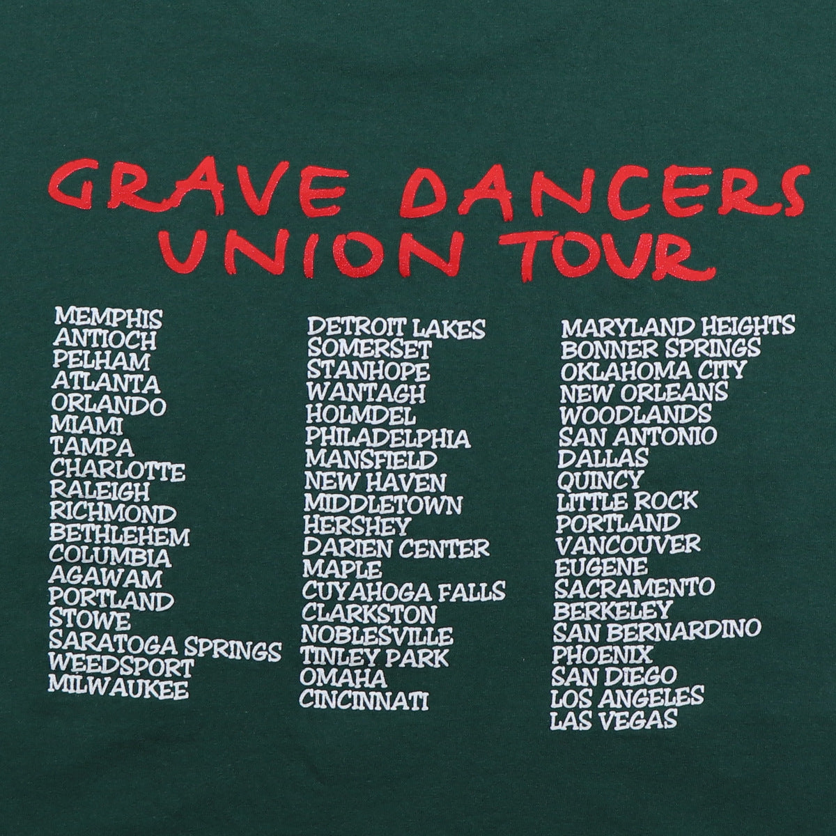 1992 Soul Asylum Grave Dancers Union Tour Shirt