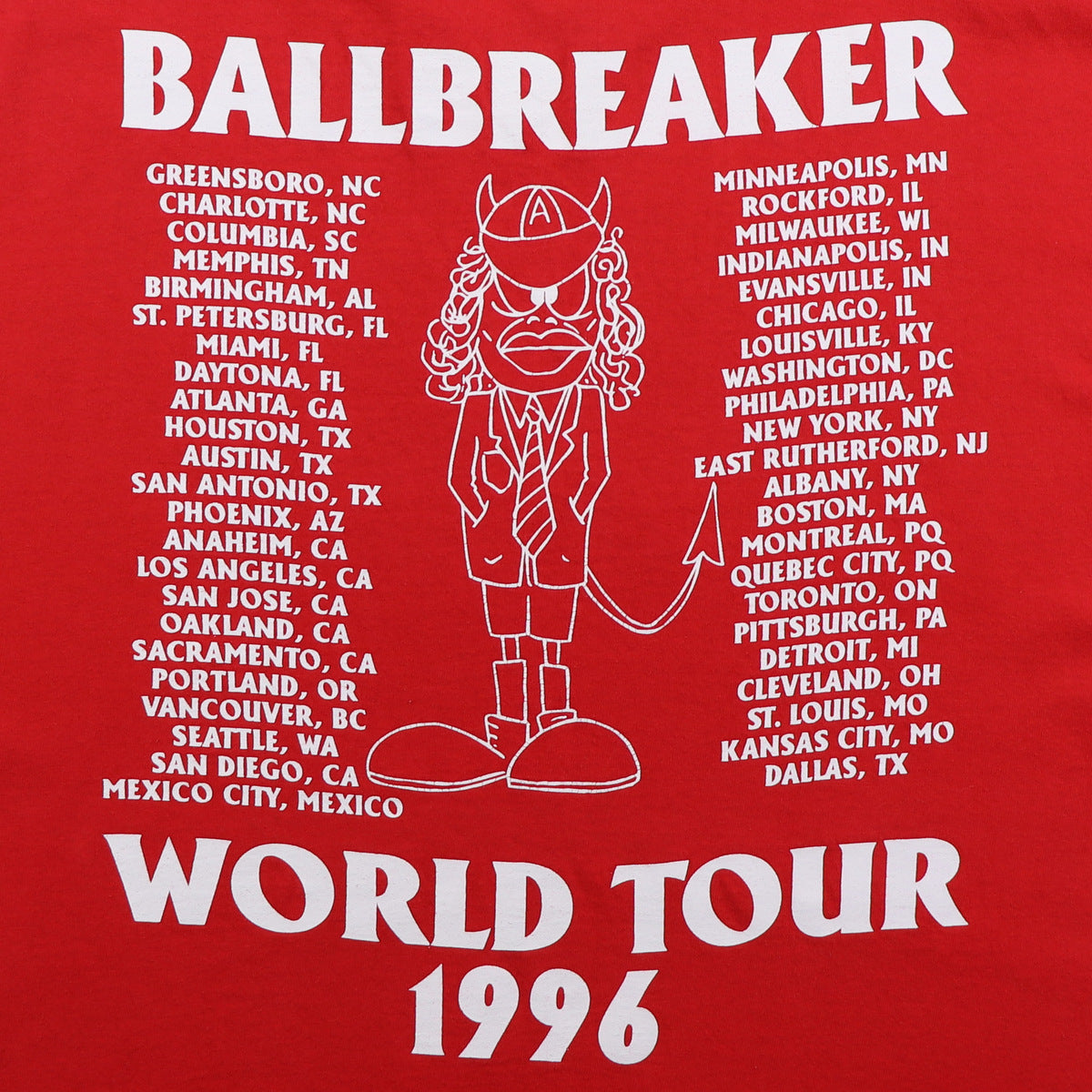 1996 ACDC World Tour Shirt