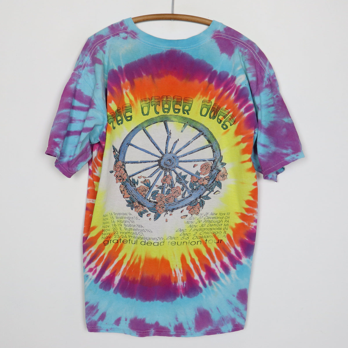 2002 The Other Ones Grateful Dead Reunion Tour Tie Dye Shirt