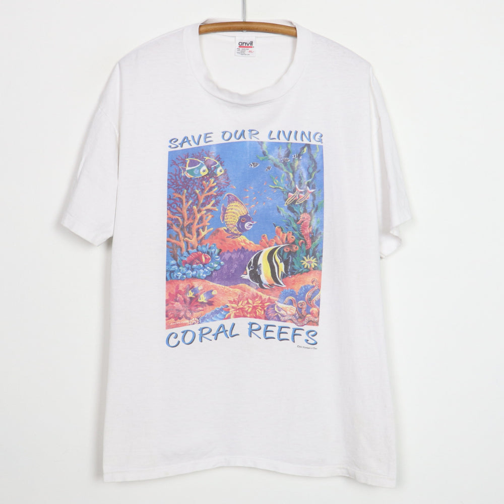 1994 Save Our Living Coral Reefs Human-I-Tees Shirt