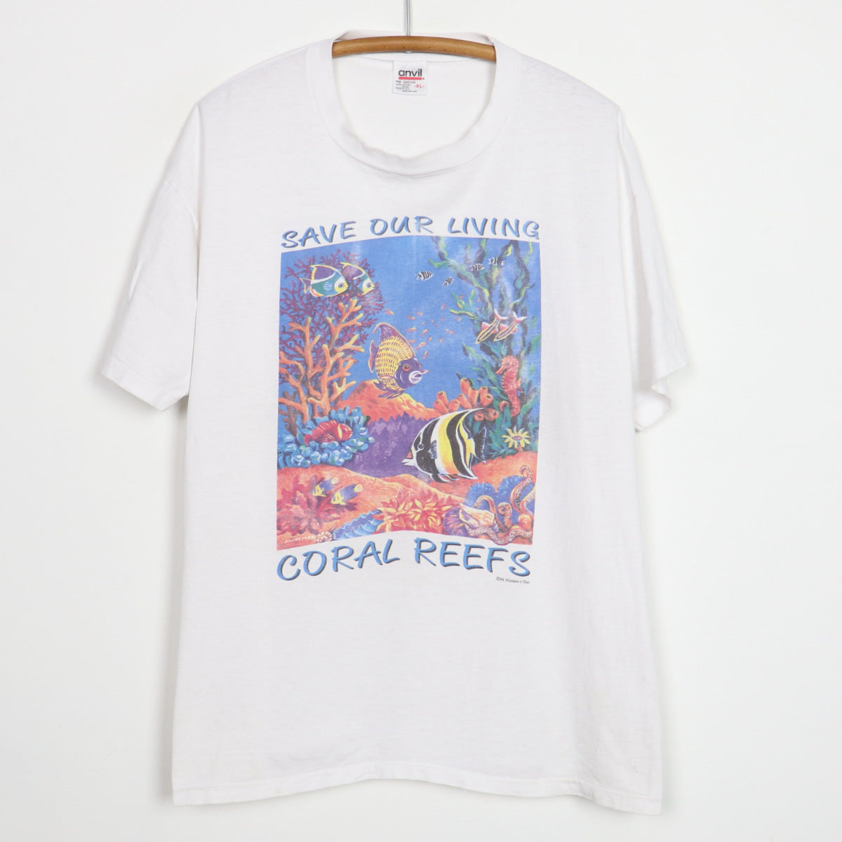 1994 Save Our Living Coral Reefs Human-I-Tees Shirt