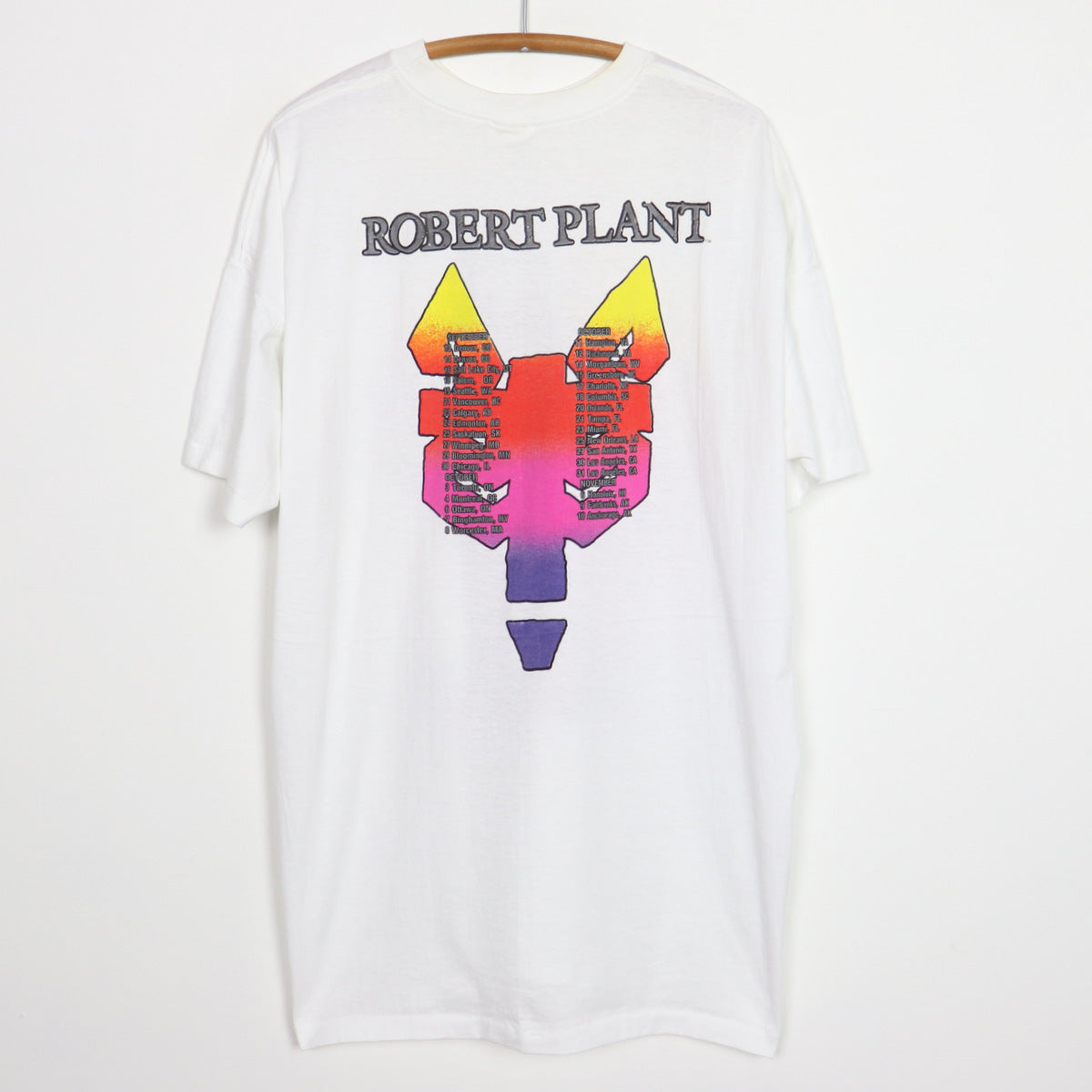 1990 Robert Plant Manic Nirvana Tour Shirt