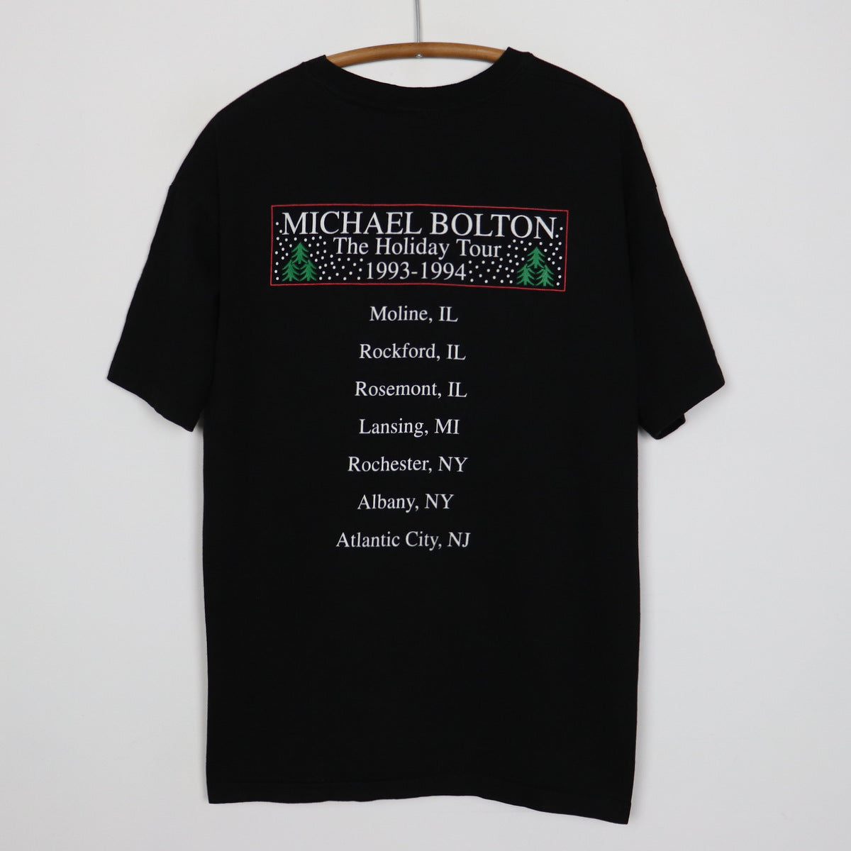 1993 Michael Bolton Holiday Tour Shirt