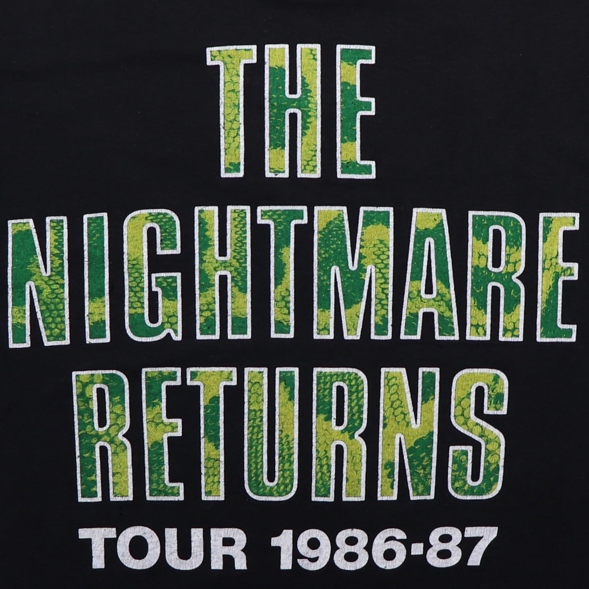 1986 Alice Cooper The Nightmare Returns Tour Shirt
