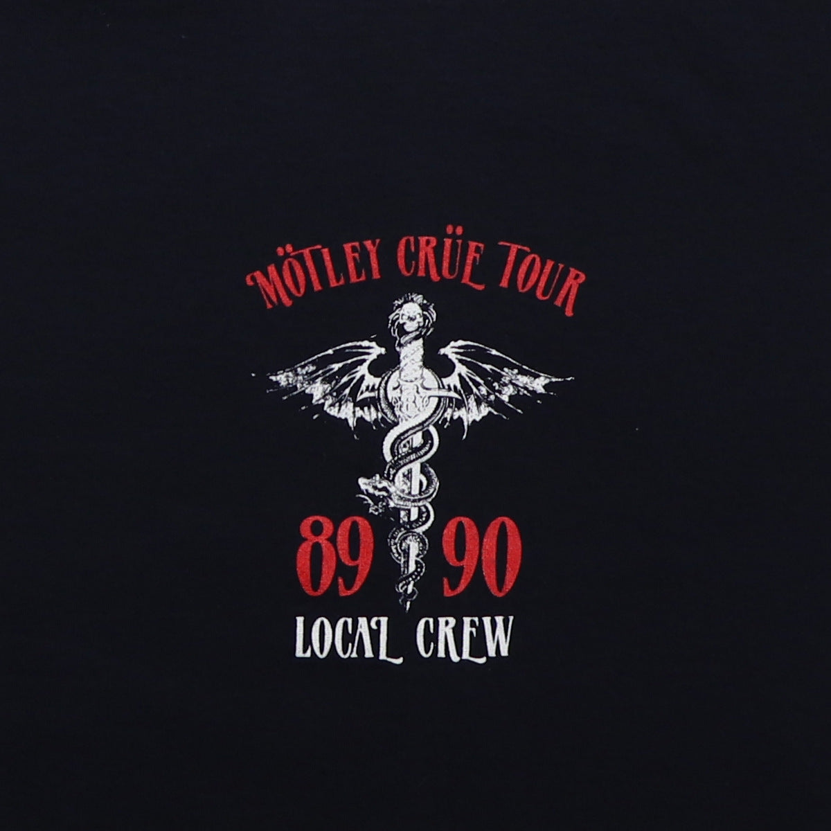 1989 Motley Crue Tour Local Crew Shirt