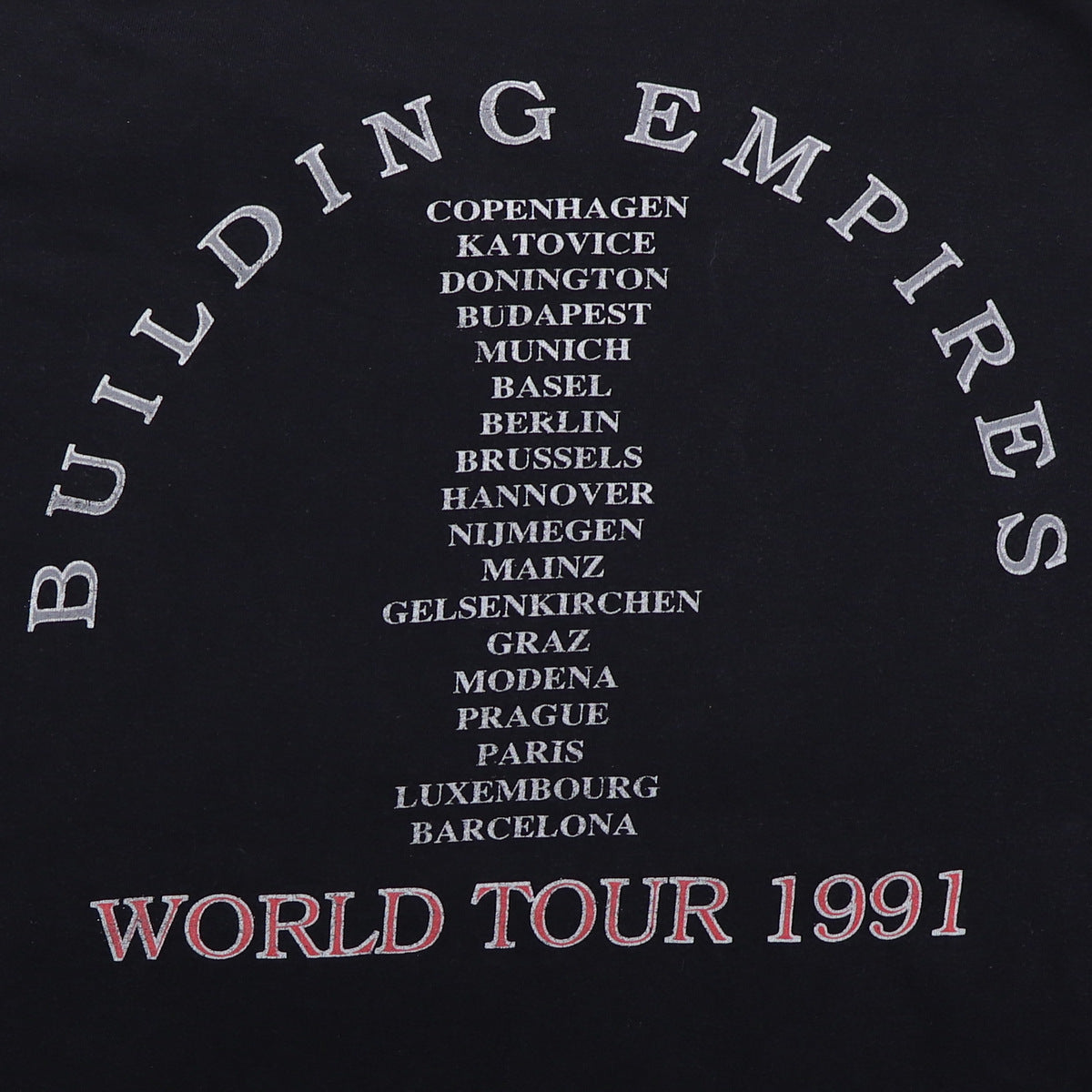 1991 Queensryche Empire European Tour Shirt