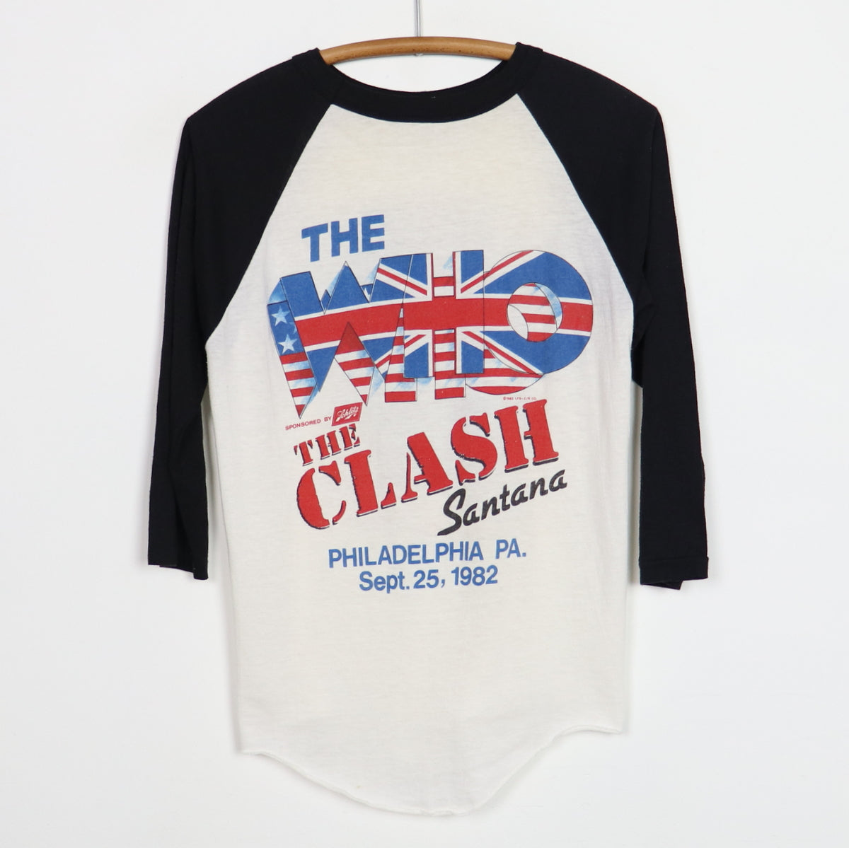 1982 The Who & The Clash Tour Jersey Shirt